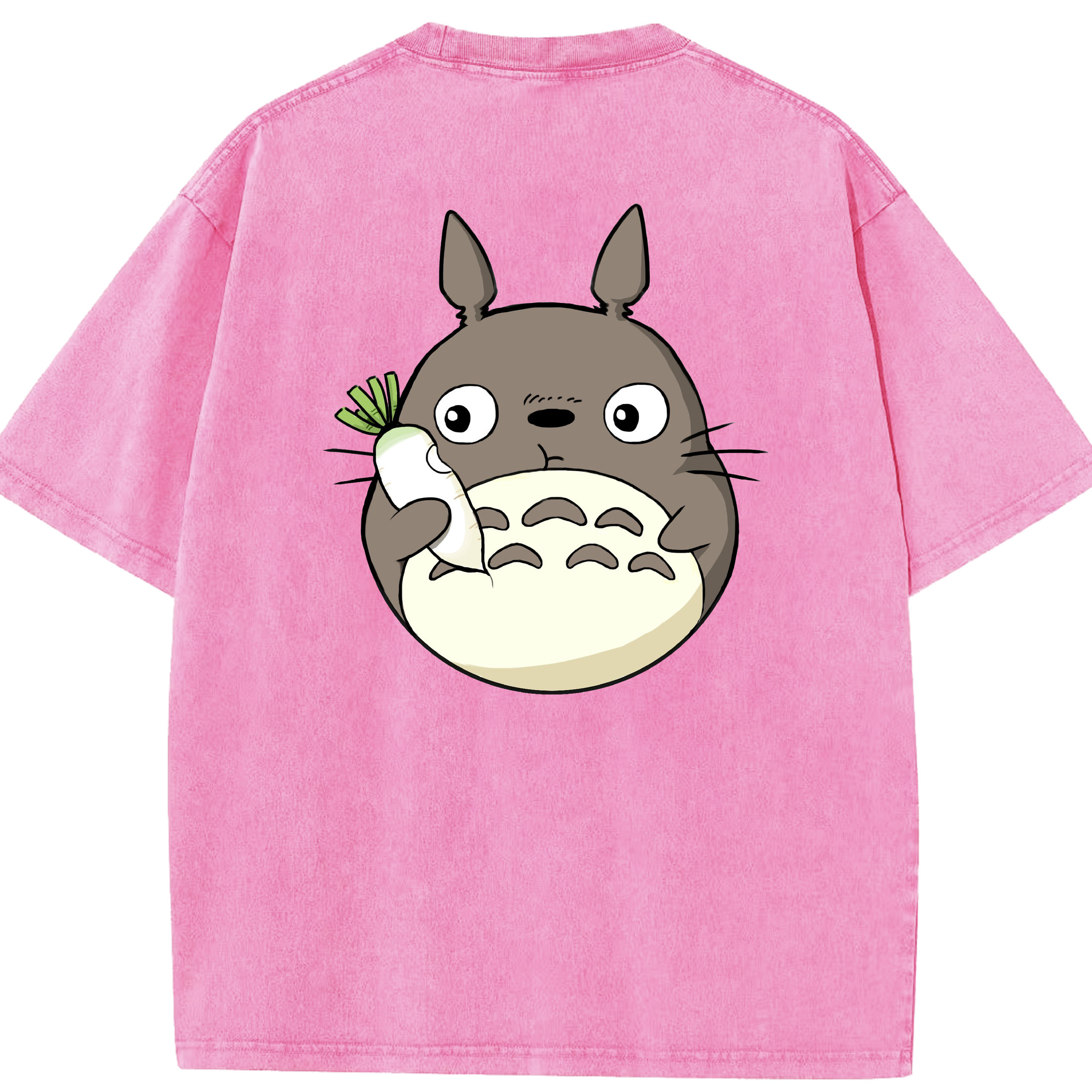 （画像用） となりのトトロ 草壁メイ 草壁サツキ My Neighbor Totoro Satsuki Kusakabe Mei Kusakabe 綿100% ヴィンテージ風 半袖Tシャツ（背面プリント）